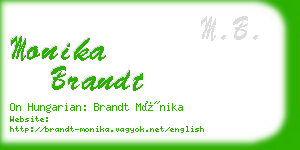 monika brandt business card